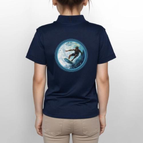 Surfing Freedom - Gildan Kid's 50/50 Jersey Polo