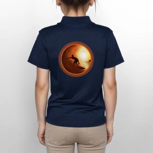 Surfing Vibes - Gildan Kid's 50/50 Jersey Polo
