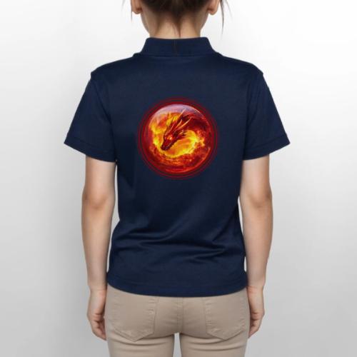 Dragon Blaze - Gildan Kid's 50/50 Jersey Polo