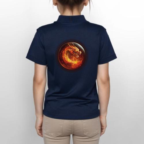 Shadow Dragon Rise - Gildan Kid's 50/50 Jersey Polo