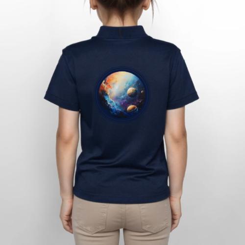 Nebula of Planets - Gildan Kid's 50/50 Jersey Polo