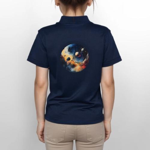 Chaotic Color Planets - Gildan Kid's 50/50 Jersey Polo