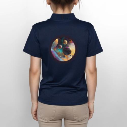 Planets in the Abstract - Gildan Kid's 50/50 Jersey Polo