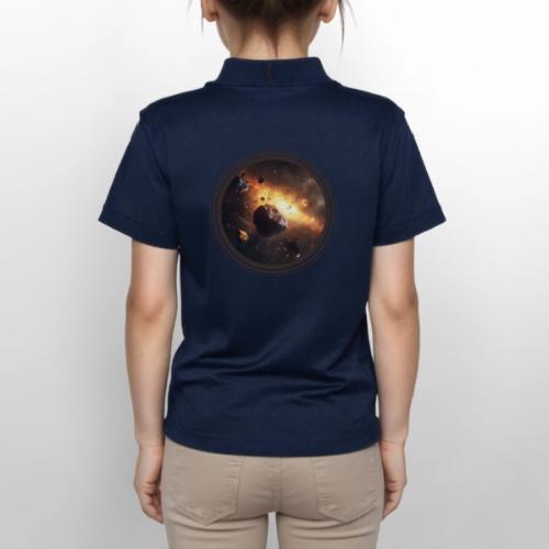 Asteroids Drift - Gildan Kid's 50/50 Jersey Polo