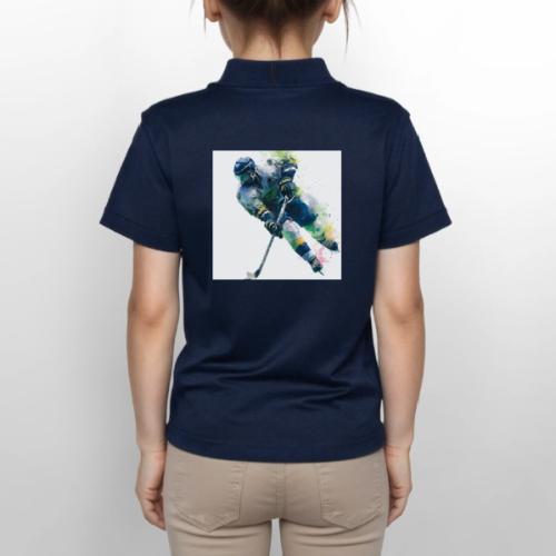 Hockey: Frozen Motion - Gildan Kid's 50/50 Jersey Polo
