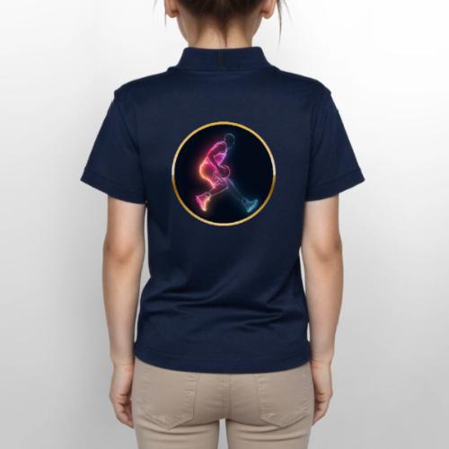 Basketball: Golden Court Glow - Gildan Kid's 50/50 Jersey Polo