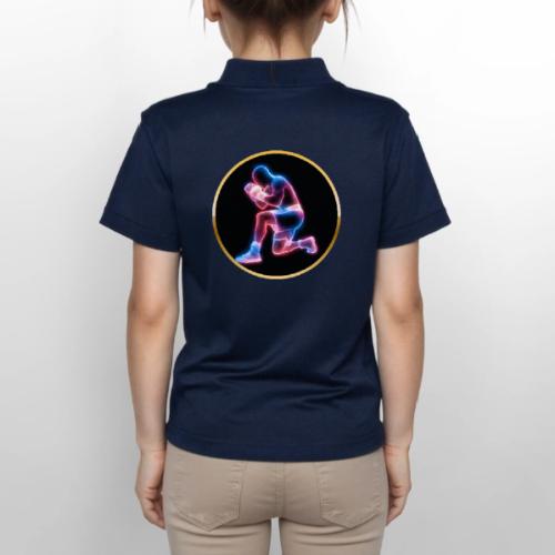 Neon Boxing Focus - Gildan Kid's 50/50 Jersey Polo