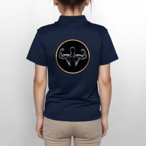 Bodybuilding: Golden Back Power - Gildan Kid's 50/50 Jersey Polo
