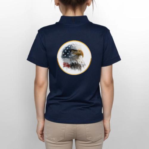 USA: Patriot Wing Emblem - Gildan Kid's 50/50 Jersey Polo