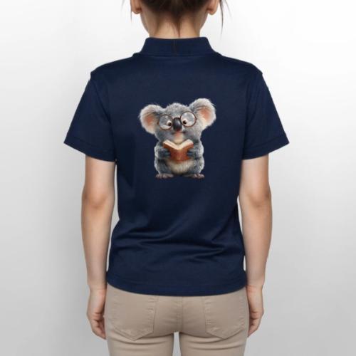 3D Gamer Koala Cozy Cartoon Design - Gildan Kid's 50/50 Jersey Polo