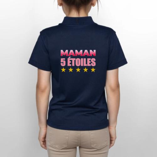 Five Star Mom - Gildan Kid's 50/50 Jersey Polo