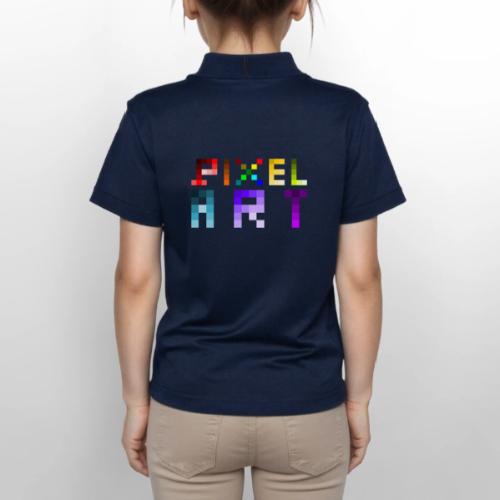 Pixel Art Spectrum - Gildan Kid's 50/50 Jersey Polo
