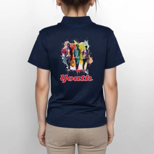 Forever Youthful - Gildan Kid's 50/50 Jersey Polo