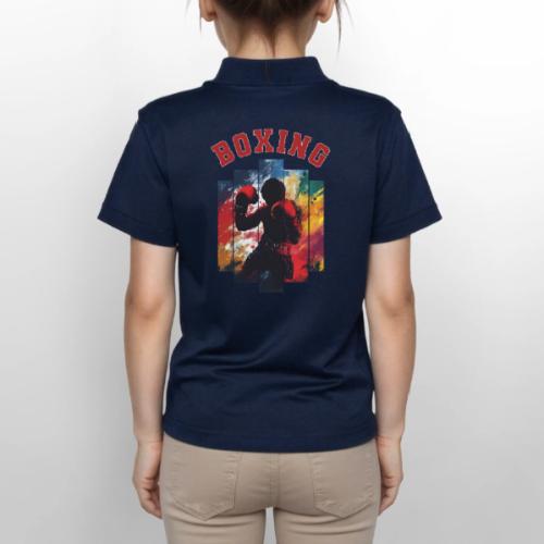 Boxing Warrior - Gildan Kid's 50/50 Jersey Polo