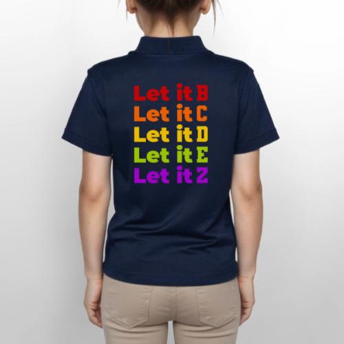 Let It Be Alphabetical - Gildan Kid's 50/50 Jersey Polo