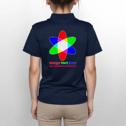 RGB Primary Colors - Gildan Kid's 50/50 Jersey Polo
