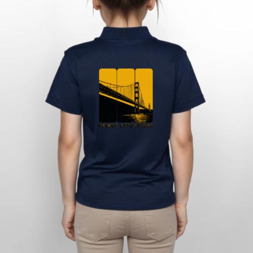 Golden Gate Bold Icon - Gildan Kid's 50/50 Jersey Polo