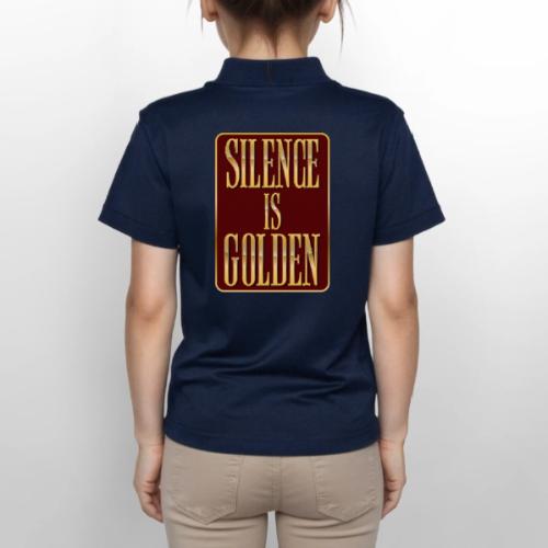 Silence Is Golden - Gildan Kid's 50/50 Jersey Polo