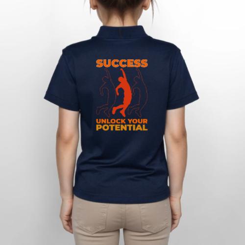 Unlock Success - Gildan Kid's 50/50 Jersey Polo