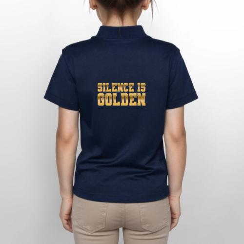 Silence is Golden - Gildan Kid's 50/50 Jersey Polo