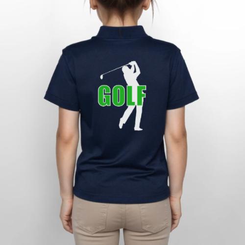 Golf: Classic Golf Motion - Gildan Kid's 50/50 Jersey Polo