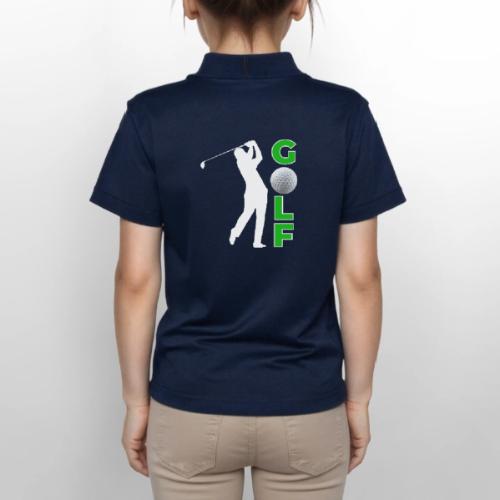 Golf: Classic Golf Motion - Gildan Kid's 50/50 Jersey Polo