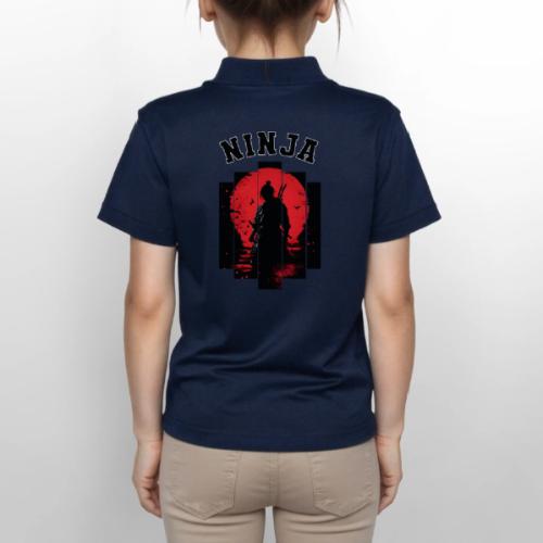 Ninja in the Shadows - Gildan Kid's 50/50 Jersey Polo