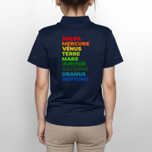 Solar System in Color - Gildan Kid's 50/50 Jersey Polo