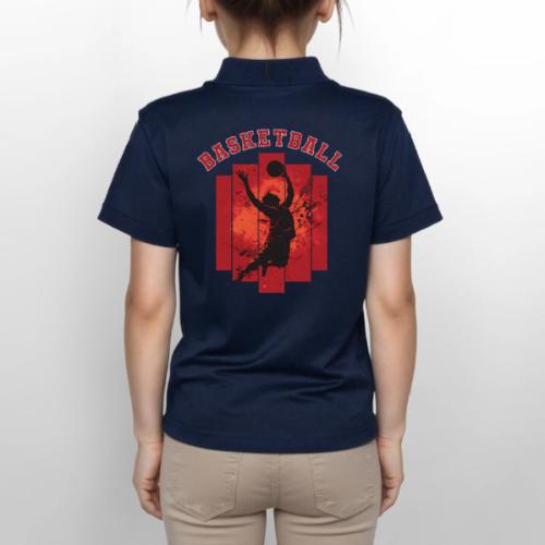 Basketball Mode On - Gildan Kid's 50/50 Jersey Polo