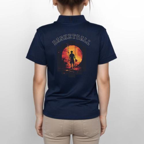 Basketball is My Game - Gildan Kid's 50/50 Jersey Polo