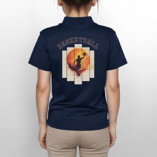 Basketball again and again - Gildan Kid's 50/50 Jersey Polo