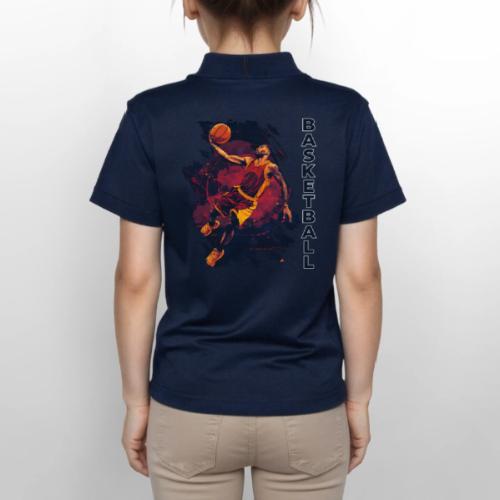 Basketball Charge - Gildan Kid's 50/50 Jersey Polo