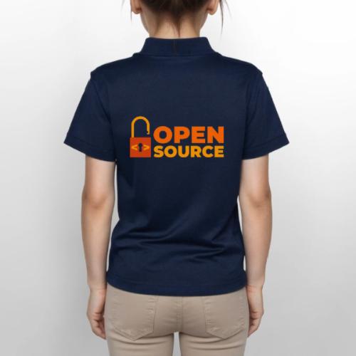 Open Source: Code is Freedom - Gildan Kid's 50/50 Jersey Polo