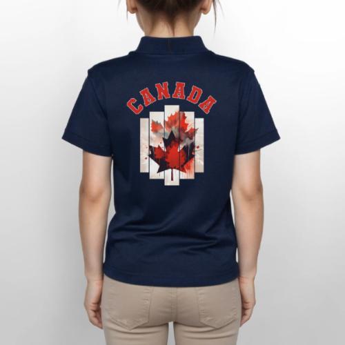 Heart of Canada Art - Gildan Kid's 50/50 Jersey Polo