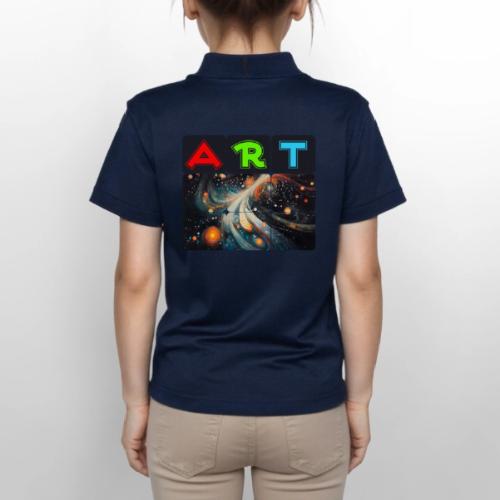 Swirls of Colorful Art - Gildan Kid's 50/50 Jersey Polo