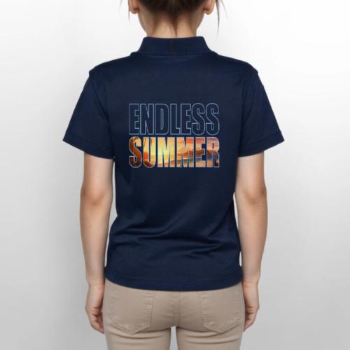 Golden Summer Vibes - Gildan Kid's 50/50 Jersey Polo