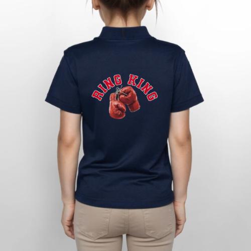 Boxing: Ring King Glory - Gildan Kid's 50/50 Jersey Polo