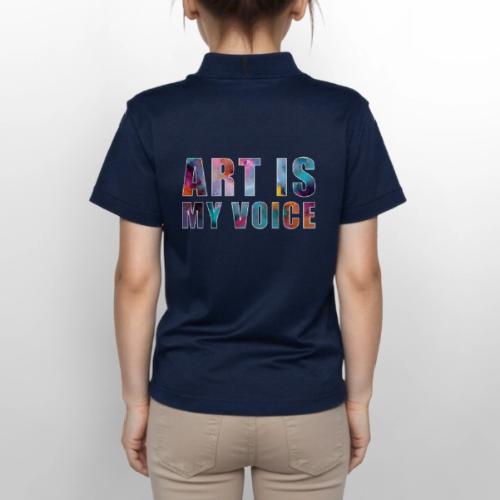 Art Is My Voice - Gildan Kid's 50/50 Jersey Polo