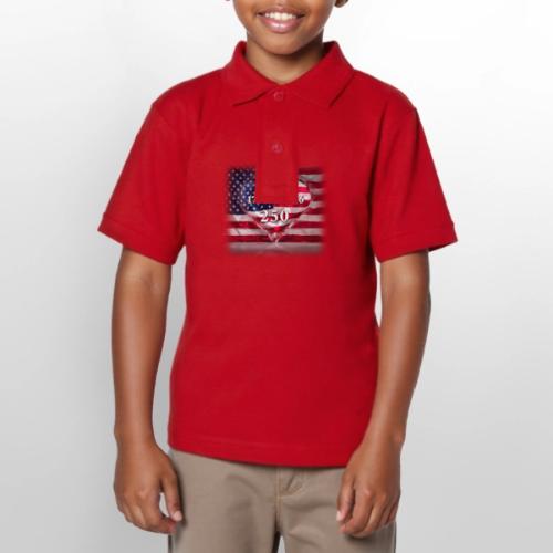 1776-2026 | 250 Years USA - Gildan Kid's 50/50 Jersey Polo