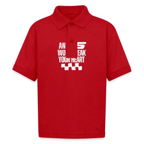 AN LS WONT BREAK YOUR HEART - Gildan Kid's 50/50 Jersey Polo