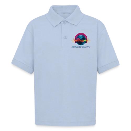 Earth's Headphones - Gildan Kid's 50/50 Jersey Polo