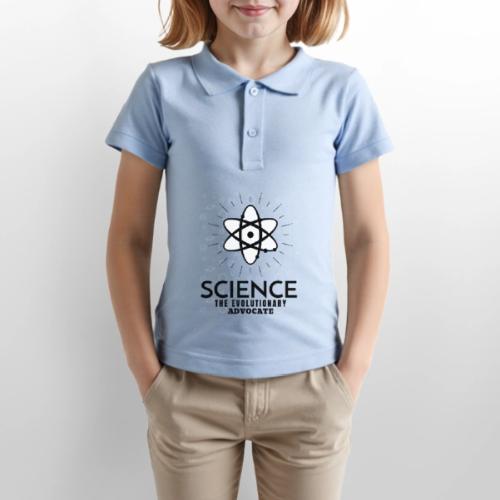 Science The Evolutionary Advocate - Gildan Kid's 50/50 Jersey Polo