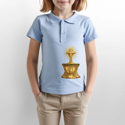 Wisdom is Heaven - Gildan Kid's 50/50 Jersey Polo