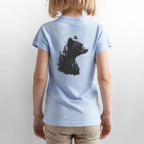 Forest Within the Bear - Gildan Kid's 50/50 Jersey Polo