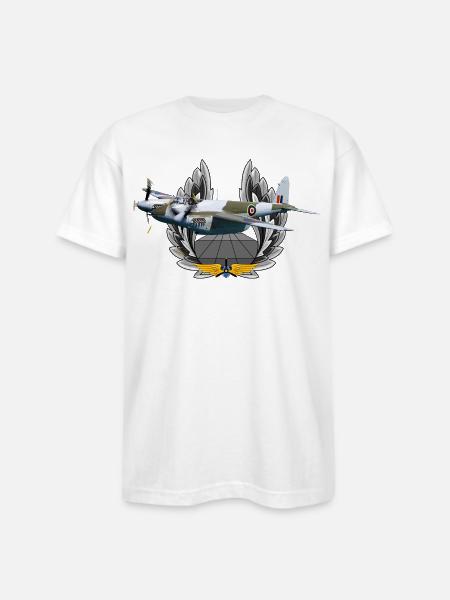 Mosquito - Bayside Unisex Heavyweight USA Made T-Shirt - white