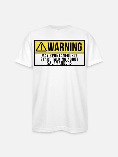 Salamander Salamander - Bayside Unisex Heavyweight USA Made T-Shirt - white