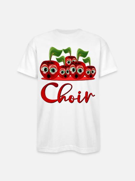 CHOIR SINGER - Bayside Unisex Heavyweight USA Made T-Shirt - white