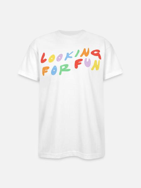 Looking for Fun - Bayside Unisex Heavyweight USA Made T-Shirt - white