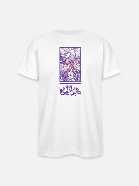 JunStyle Four Heavenly Kings Character 05 - Bayside Unisex Heavyweight USA Made T-Shirt - white