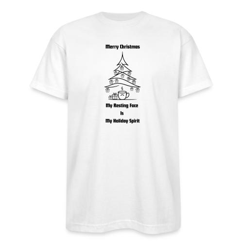 My Resting Face Is My Christmas Spirit T-Shirt - Bayside Unisex Heavyweight USA Made T-Shirt